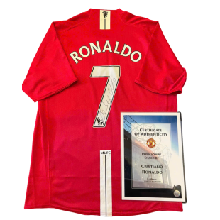 Áo đấu Manchester United có chữ ký của Cristiano Ronaldo mùa giải 2007/2008