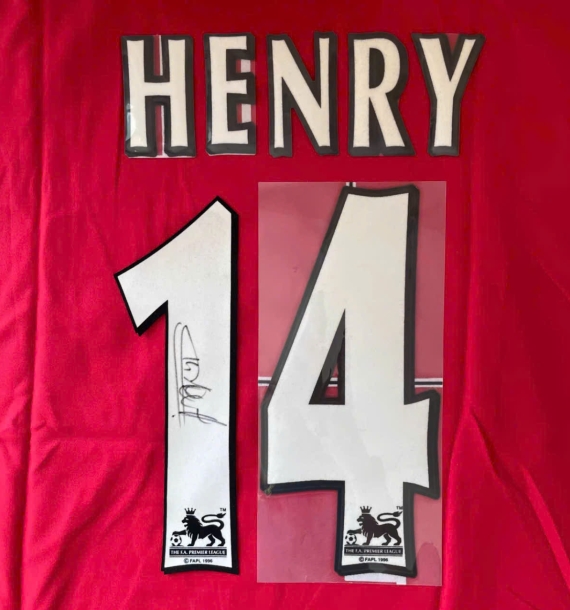[Có chữ ký] Áo đấu Arsenal 0204 Thierry Henry có chữ ký