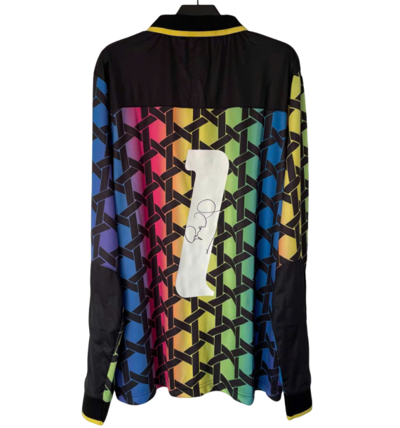 [Có chữ ký] Áo đấu có chữ ký của Schmeichel Đan Mạch năm 199