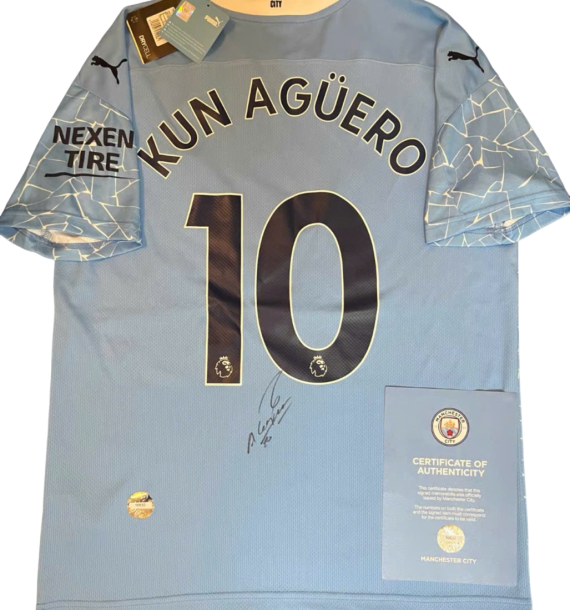 Áo đấu có chữ ký của Sergio Aguero mùa giải 2021
