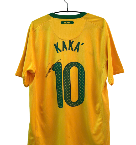 🔥 ÁO ĐẤU BRAZIL SIGNED – KAKÁ #10 – SIÊU PHẨM SƯU TẦM 🔥
