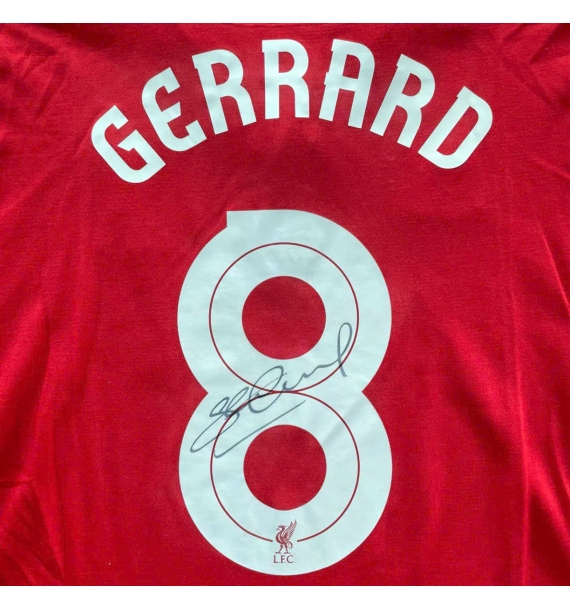[A1 Sporting có chữ ký] Áo đấu Gerrard Liverpool 1213 có chữ ký