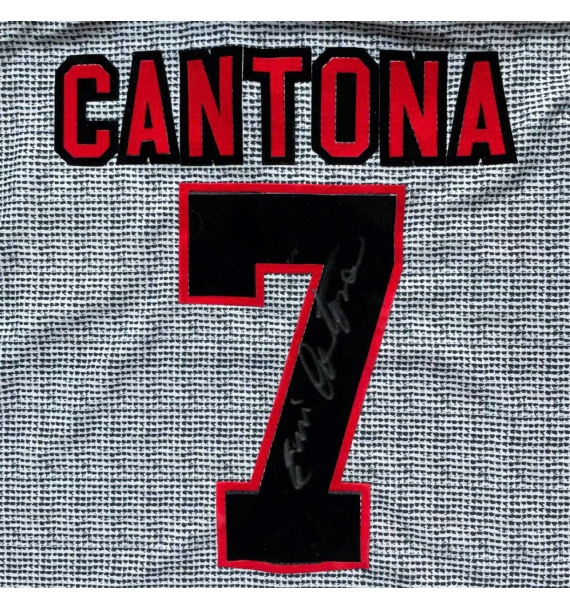 [Có chữ ký] Áo đấu Manchester United 9596 Cantona có chữ ký