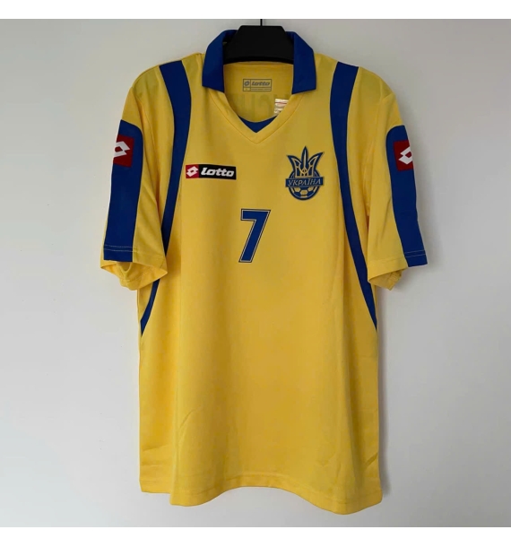 [Có chữ ký] Áo đấu Ukraine 0708 Shevchenko có chữ ký