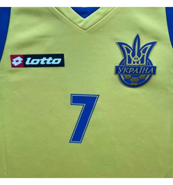 [Có chữ ký] Áo đấu Ukraine 0708 Shevchenko có chữ ký