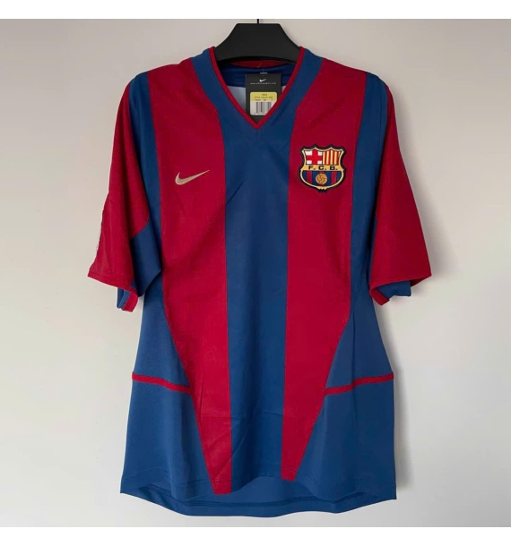 [Có chữ ký] Áo đấu Kluivert Barcelona 0203 có chữ ký