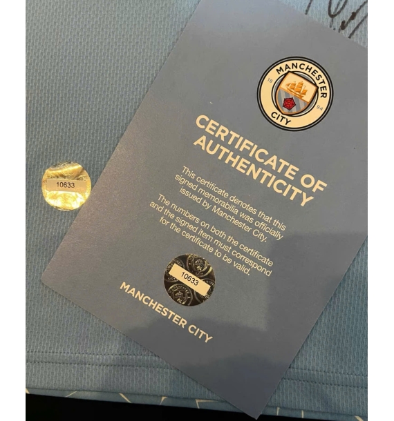 Áo đấu có chữ ký của Sergio Aguero mùa giải 2021