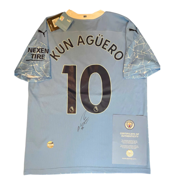 Áo đấu có chữ ký của Sergio Aguero mùa giải 2021