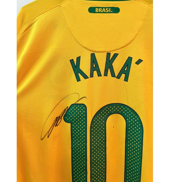 🔥 ÁO ĐẤU BRAZIL SIGNED – KAKÁ #10 – SIÊU PHẨM SƯU TẦM 🔥